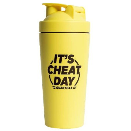Shaker Mezclador de Acero Inoxidable It´s Cheat Day 740ML (Quamtrax)