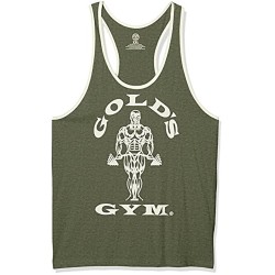 STRINGER JOE CONTRAST - CAMISETA DE TIRANTES VERDE MILITAR - - (Gold's Gym)