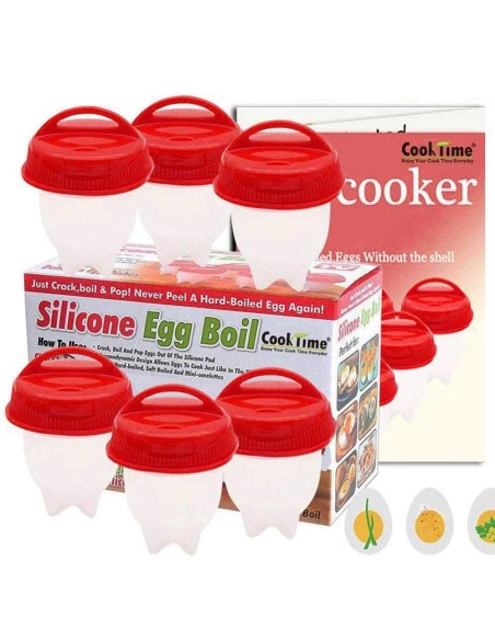 SILICONE EGG BOIL (SILICONA PARA HUEVO COCIDO) SET DE 6 PIEZAS (COOK TIME) - ()