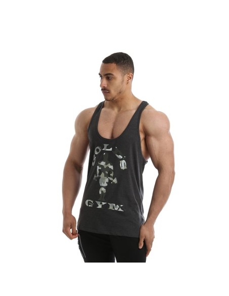 STRINGER  CAMO JOE - CAMISETA DE TIRANTES CHARCOAL MARL (GOLD´S GYM) - (Gold's Gym)