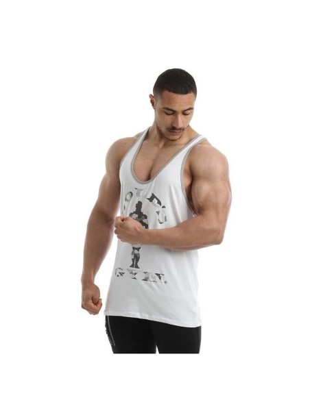STRINGER  CAMO JOE - CAMISETA DE TIRANTES BLANCA (GOLD´S GYM) - (Gold's Gym)