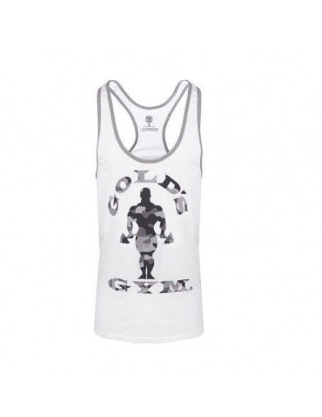 STRINGER  CAMO JOE - CAMISETA DE TIRANTES BLANCA (GOLD´S GYM) - (Gold's Gym)