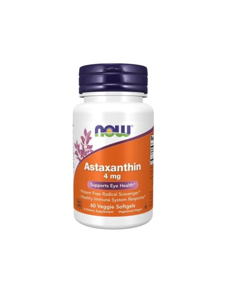 Astaxantina 4MG 60VEGGIE SOFTGELS (NOW Foods)