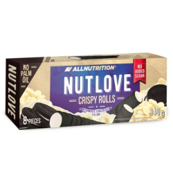 Nutlove Crispy Rolls White Choco 140G (Allnutrition)