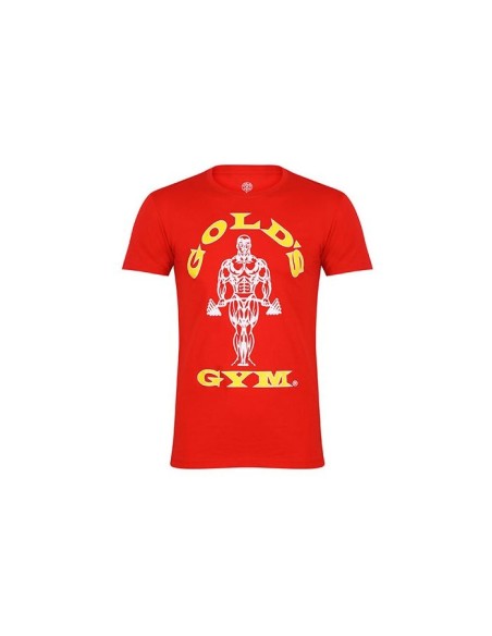 Camiseta Muscle Joe Hombre Roja (Gold´s Gym)