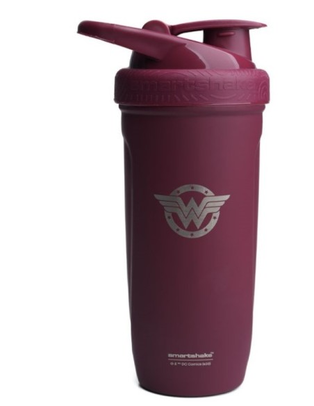 Shaker Mezclador Acero Inoxidable Wonder Woman 900ML (SmartShake)