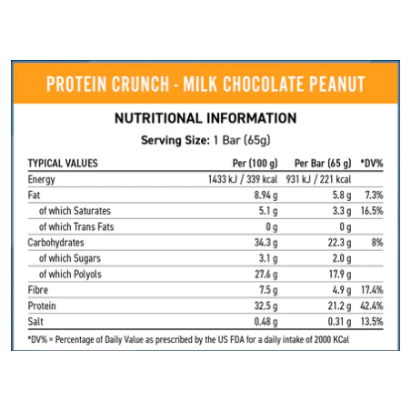 Protein Bar Crunch 62G (Applied Nutrition)